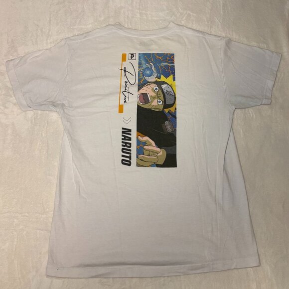Naruto Shippuden Primitive Skateboarding T-Shirt White Men's Large Uzumaki - Picture 1 of 11